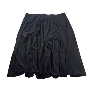 Coldwater creek PL (14 - 16) L PETITE black pull on skirt flowy career Modest